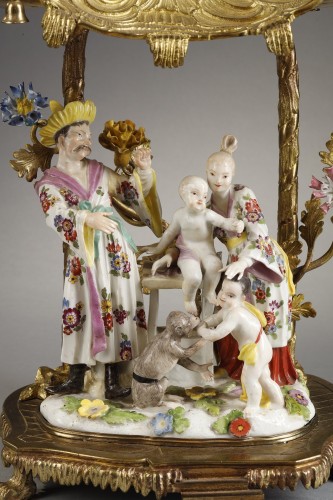 18th century - Set of large Meissen figures, Louis XV period