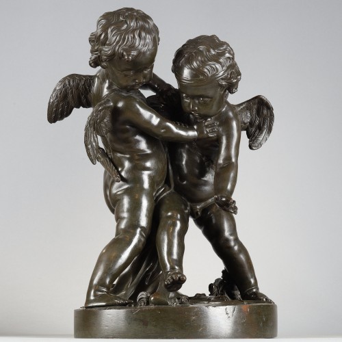 Pair of bronze groups of putti, late 18th century - Sculpture Style 