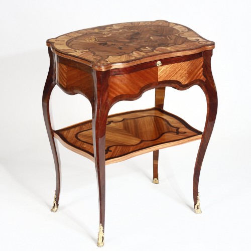18th century - Convertible occasional table stamped by Jean-Pierre Latz
