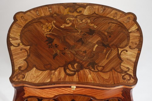 Antiquités - Convertible occasional table stamped by Jean-Pierre Latz