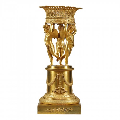 Important centre de table en bronze doré Attr. À Pierre-Philippe Thomire