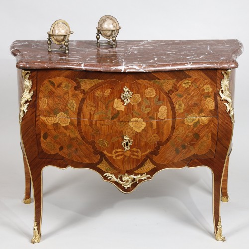 galb chest of drawers Stamped CHEVALLIER - Furniture Style Louis XV