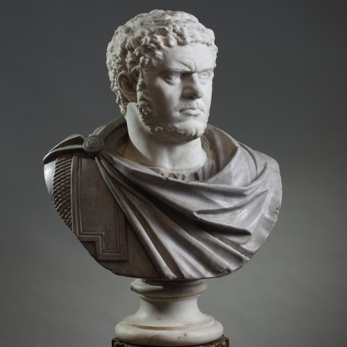 Antiquités - Marble bust of Emperor Caracalla