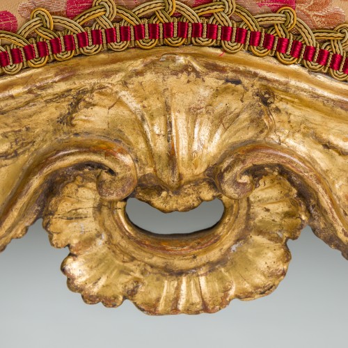 Seating  - Elegant carved and gilded wooden Venetian stool, 18th century