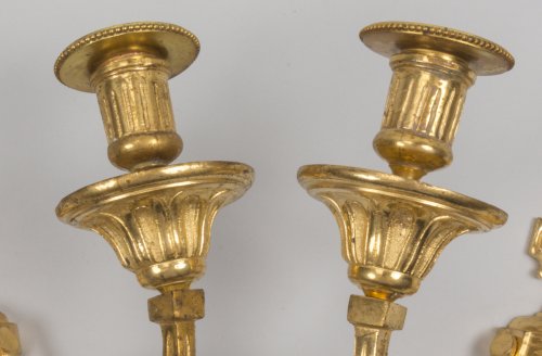 Pair of Louis XVI wall lights - 