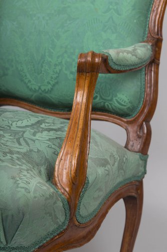 Seating  - Pair of Louis XV armchairs stamped Blanchard