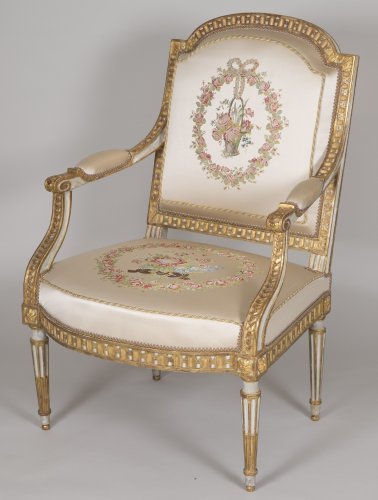 Grand mobilier de salon d'époque Louis XVI - Louis XVI