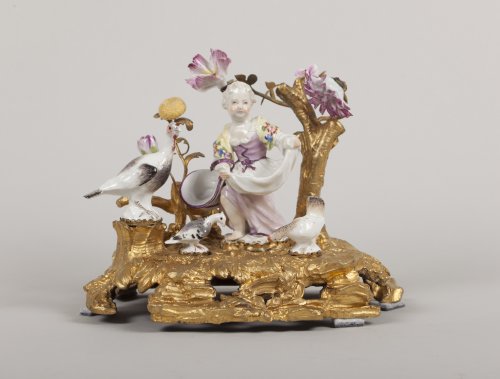 Groupe en porcelaine polychrome de Meissen - 