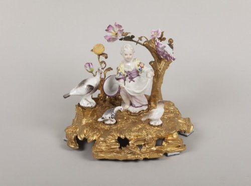  - Groupe en porcelaine polychrome de Meissen