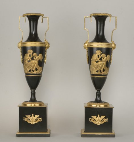 Pair Of French Directoire Vases - 