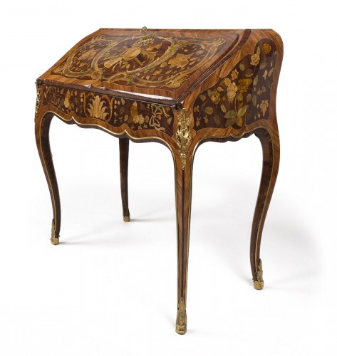 Louis XV &quot;Dos d&#039;Ane&quot; Desk Stamped by Peridiez