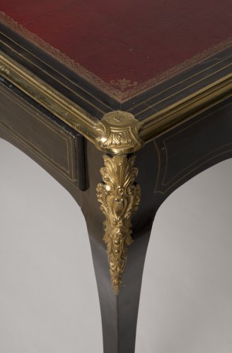 Antiquités - Bureau plat d'époque Louis XV
