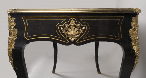 Antiquités - Bureau plat d'époque Louis XV