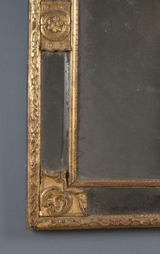 Miroir à fronton d'époque Régence - Galerie Gilles Linossier