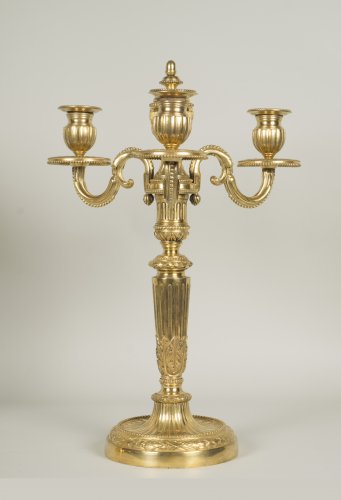 Pair of Louis XVI candelabrum - 