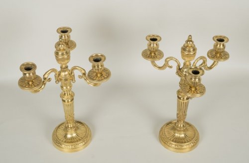 Louis XVI - Pair of Louis XVI candelabrum