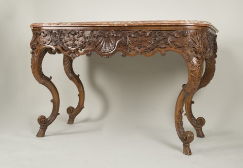 Mobilier Table & Guéridon - Table à gibier en noyer d'époque Régence