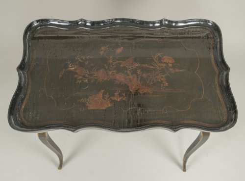 Table cabaret en laque européenne d'époque Louis XV - Louis XV