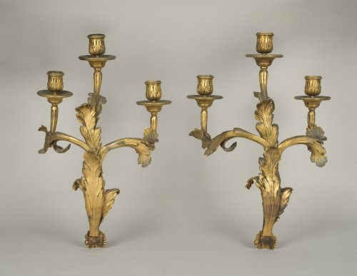 Luminaires Appliques - Paire d'appliques d'époque Louis XV