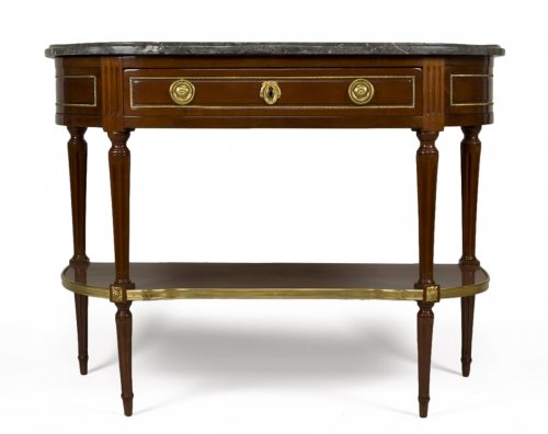 Console en acajou d'époque Louis XVI