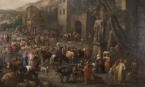 Marketplace - Peeter van Bredael (1629-1719) - Paintings & Drawings Style 