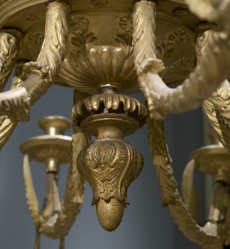  Neoclassic Giltwood Chandelier - 