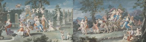 Pair of gouaches - attributed to Richard Van Orley  - Paintings & Drawings Style 