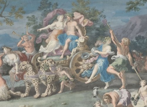 XVIIIe siècle - Paire de gouaches attribué à Richard Van Orley