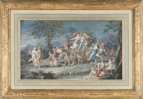 Antiquités - Pair of gouaches - attributed to Richard Van Orley 