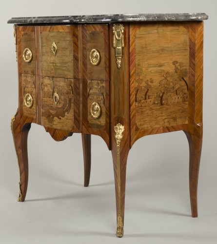 Mobilier Commode - Petite commode estampillée Roussel