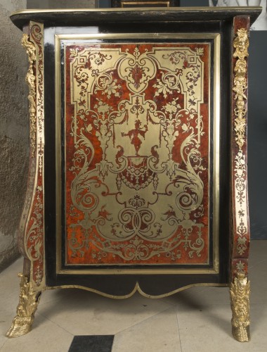 XVIIIe siècle - Commode en marqueterie Boulle attribuée à Nicolas Sageot