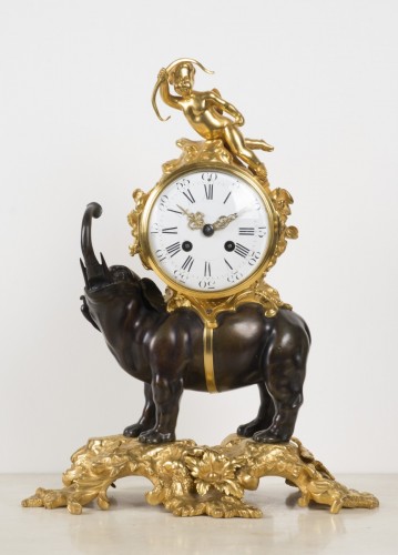 Antiquités - Elephant clock