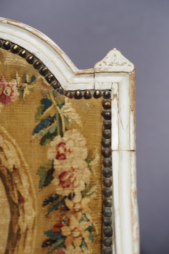 Antiquités - Canapé d&#039;époque Louis XVI en tapisserie d&#039;Aubusson