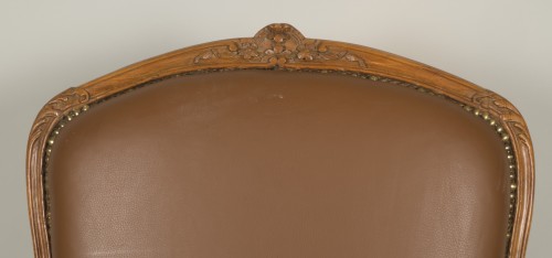 Seating  - Bergère à la reine d&#039;époque Louis XV attribuée à Gourdin