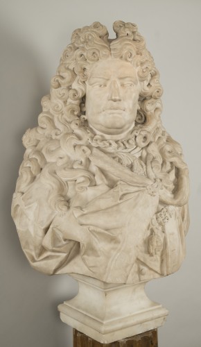 XVIIIe siècle - Buste présumé du Duc de Boufflers attribué à Antoine Coysevox