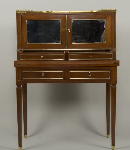 Mobilier Bureau et Secrétaire - Bonheur du jour d'époque Directoire en acajou