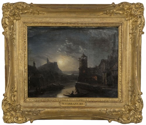 Louis-Claude Malbranche 1790-1838) - Les pêcheurs de nuit