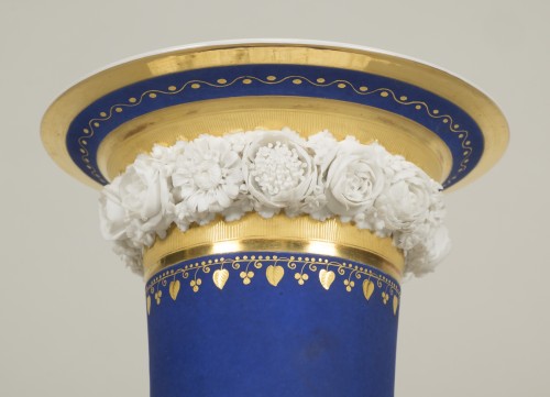 Paire de vases en vieux Paris - Céramiques, Porcelaines Style Empire