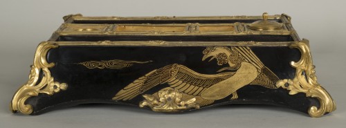 Encrier en laque du Japon, époque Louis XV - Objet de décoration Style Louis XV