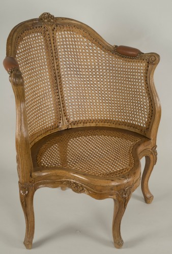 Sièges Fauteuil & Bergère - Fauteuil de bureau d’époque Louis XV attribué à Etienne Meunier