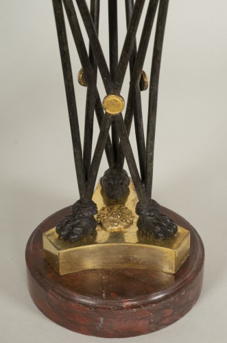 18th century - Pair of Directoire &quot;en athénienne&quot; candlesticks