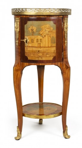 Chiffonnière tambour attribuée à Antoine Louis Gilbert