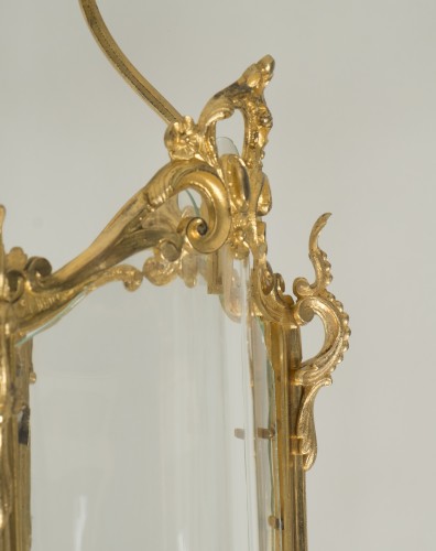 Lanterne en bronze doré - Galerie Gilles Linossier