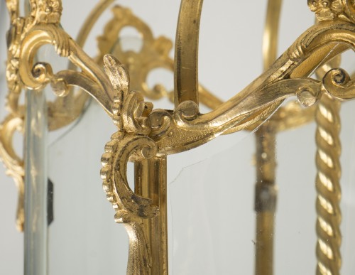 Antiquités - Gilded bronze lantern