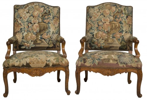 Pair of Régence armchairs