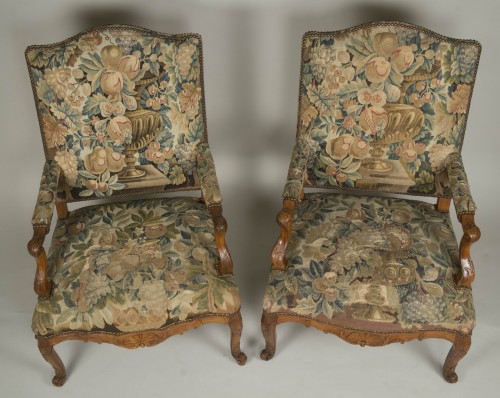 Seating  - Pair of Régence armchairs