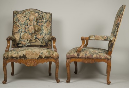 Pair of Régence armchairs - 