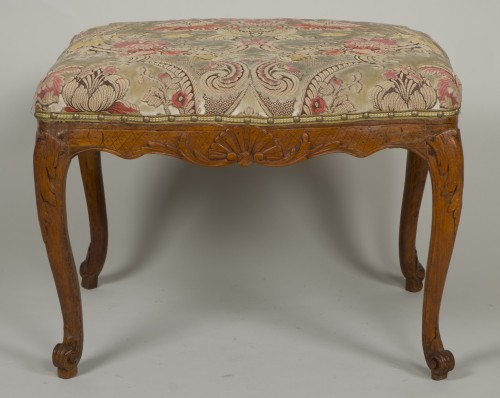 Louis XV beech stool - Seating Style Louis XV