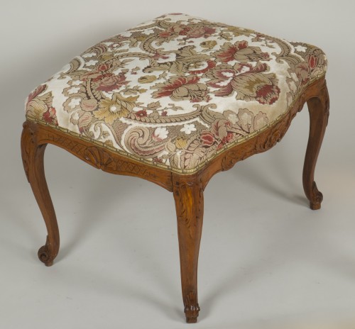 Louis XV beech stool - Louis XV