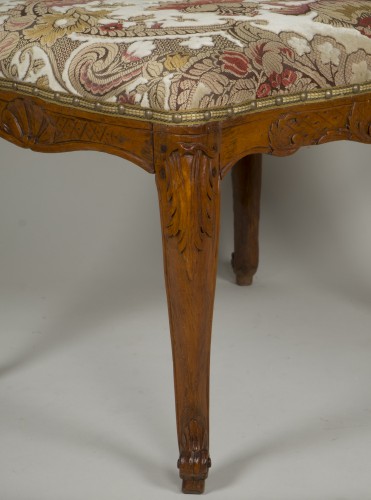 Antiquités - Tabouret d'époque Louis XV